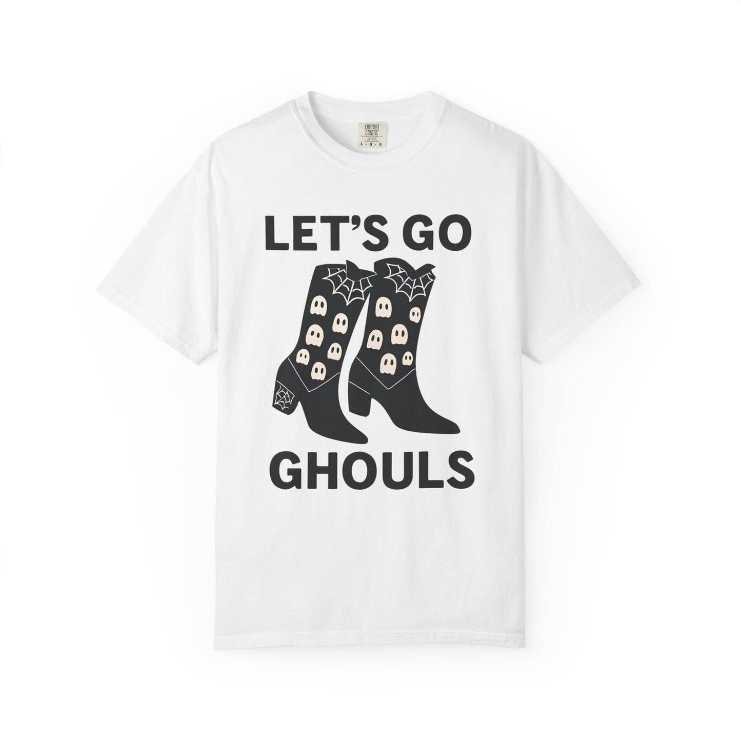 Comfort Colors Womens T Shirt Lets Go Ghouls Shirt Spooky Tee Halloween Top