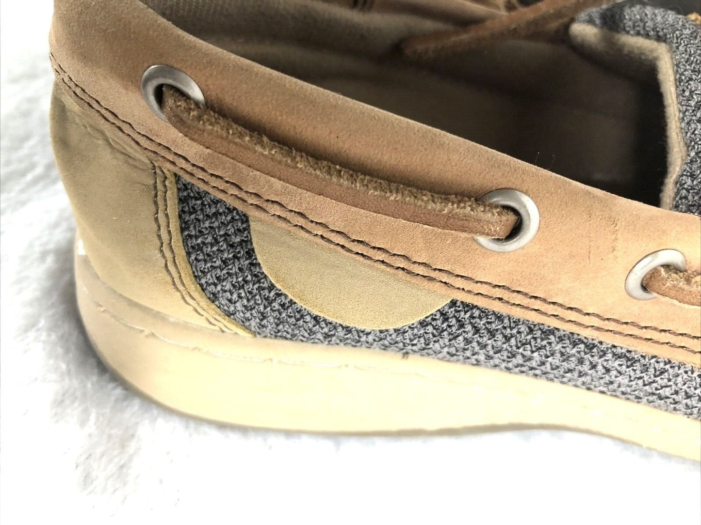 Maui Island Womens Tan Shoes Leather Casual Boat Boat Shoes Size 6 M