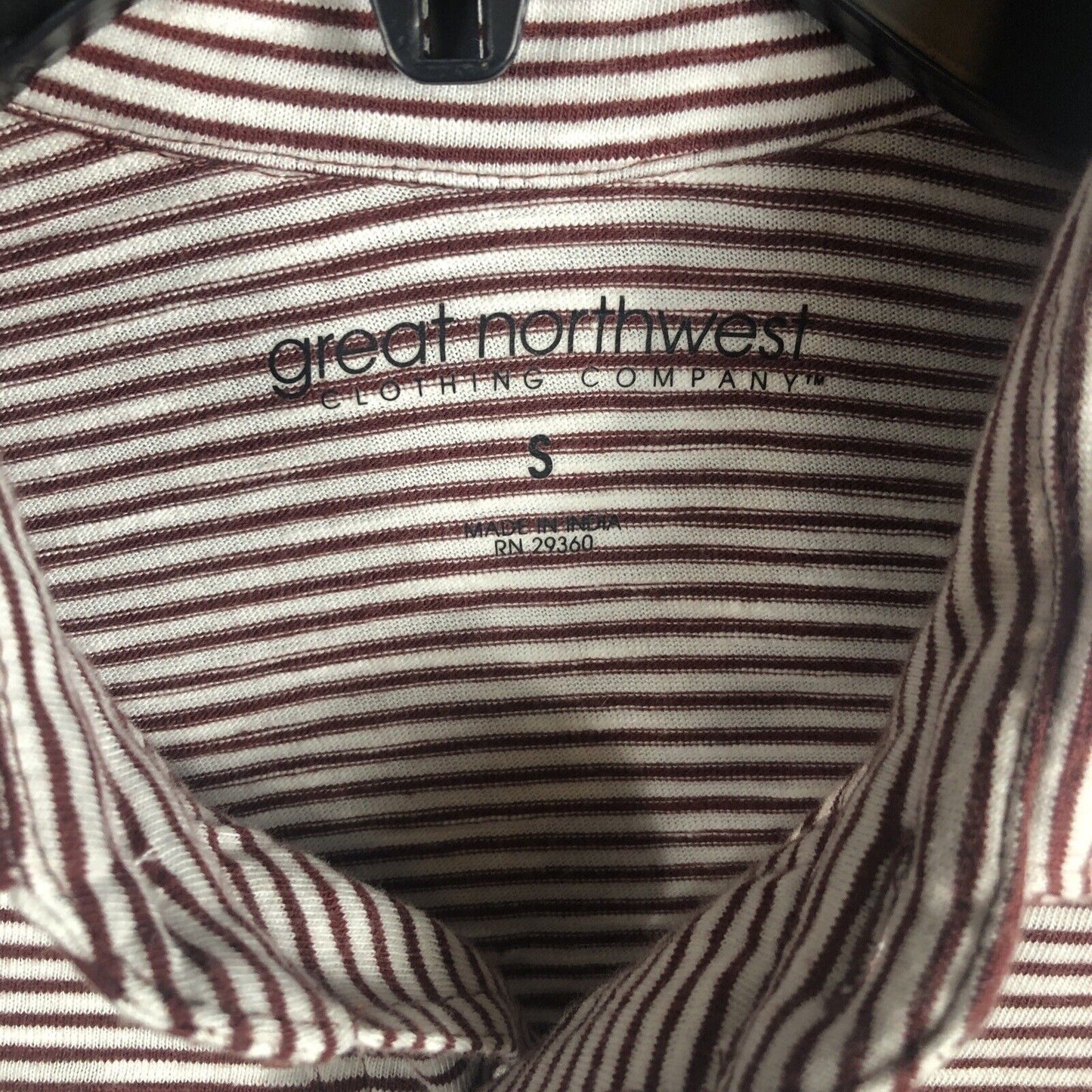 Great Northwest Clothing Company Short Sleeve Button Up Shirt Stripes Mens Small