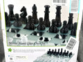 Glass Chess Set With Frosted & Clear Pieces