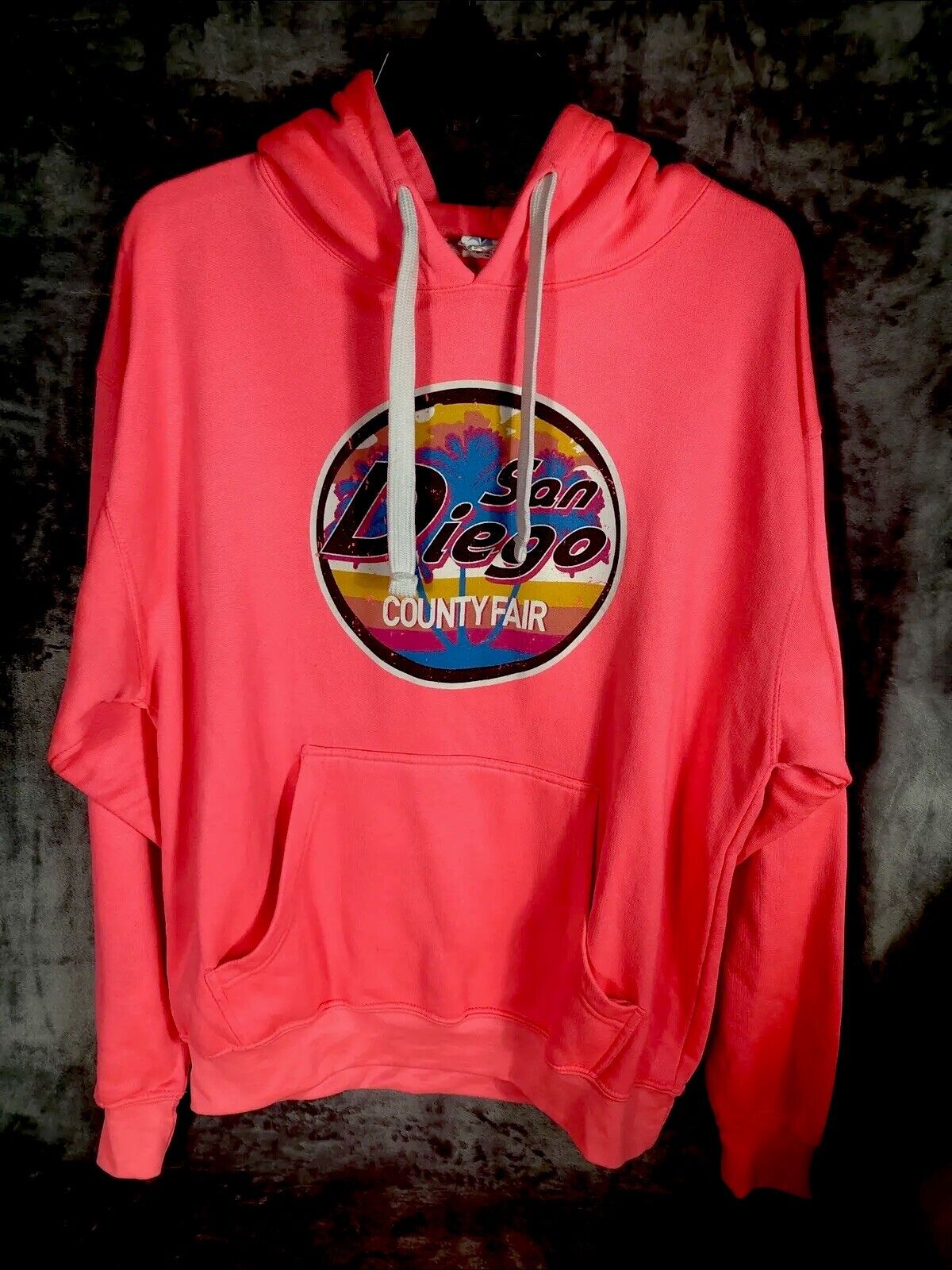 San Diego California Womens Adult Size XL Pink Pullover Hoodie Sweatshirt