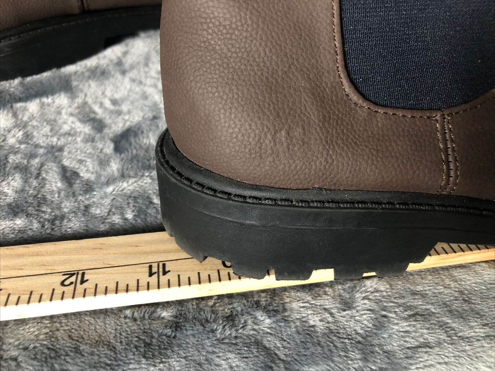Brown Chelsea Ankle Boots Mens With Elastic Side Panels & Tricolor Tabs