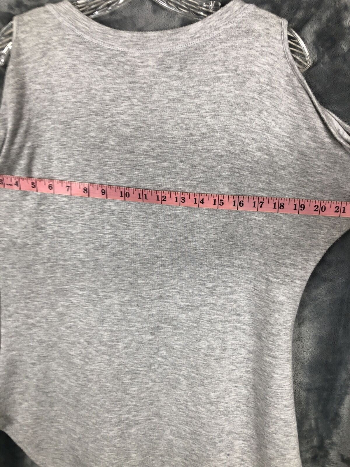 Venus Womans Shirt I Need Vitamin Sea Cold Shoulder Top Size S Grey Beach Blouse