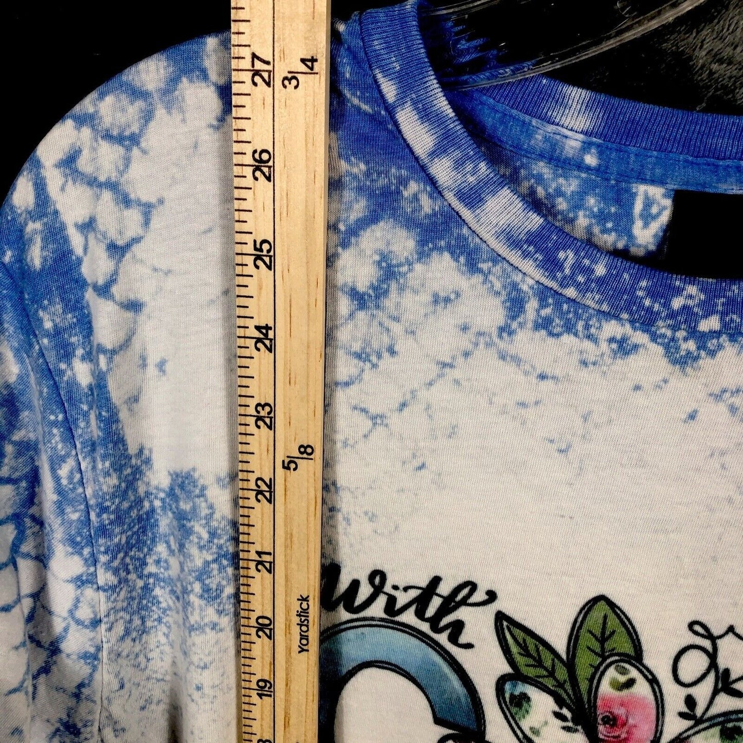 Womans Christian Shirt "With God All Things Are Possible" Top Tie-Dye T-Shirt