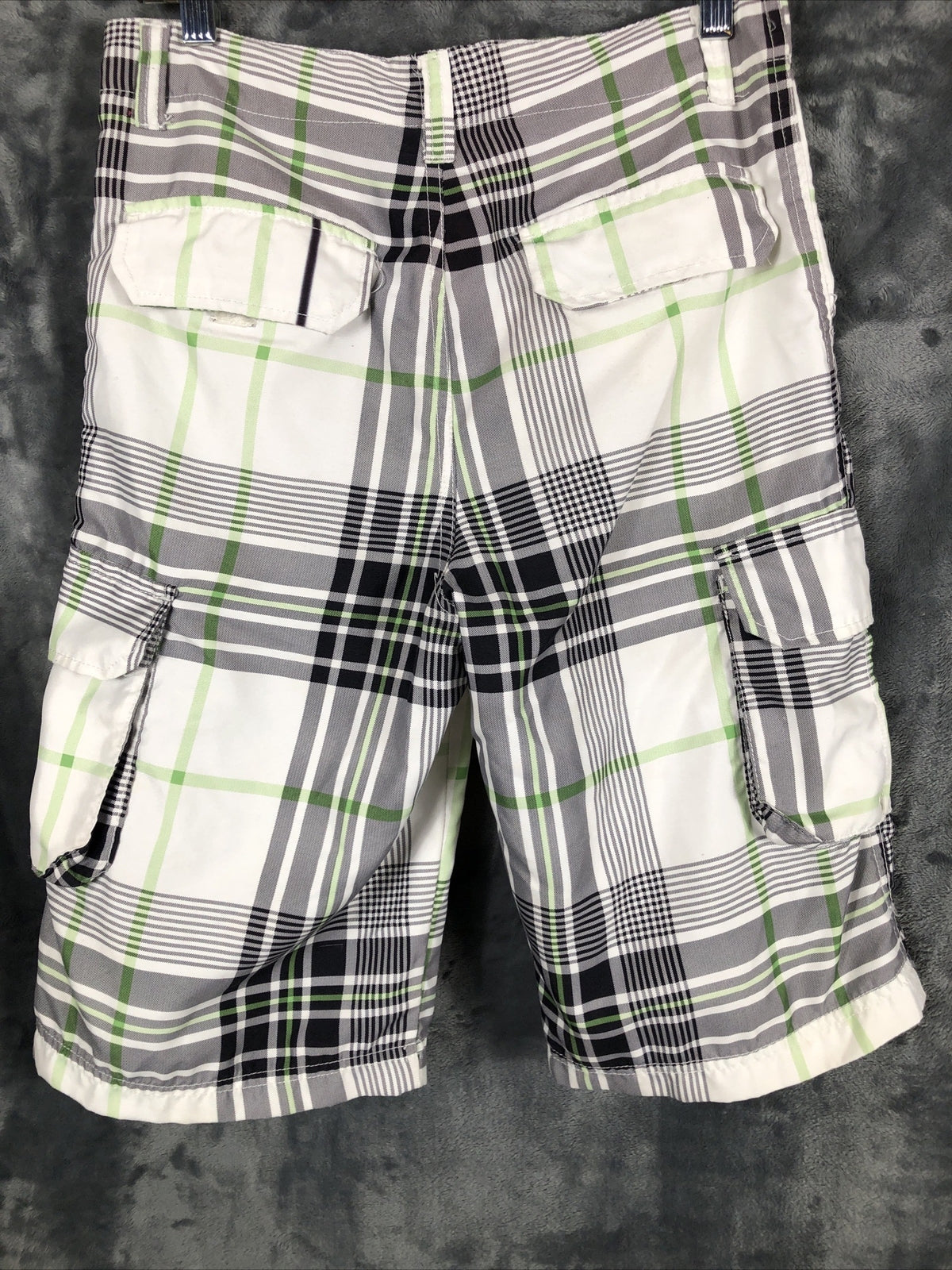 OP Cargo Shorts Boys Size 16 Plaid 