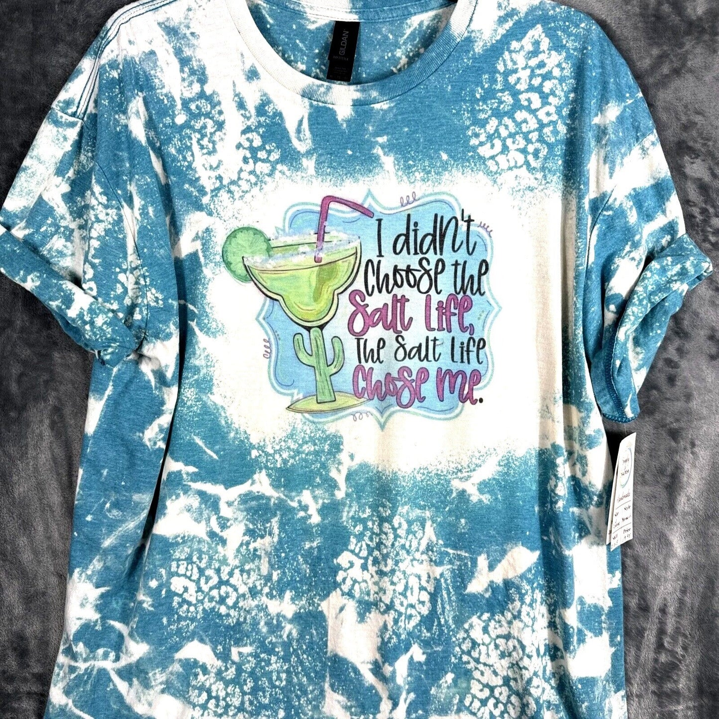 Women’s T Shirt “I Didn’t Choose The Salt Life The Salt Life Chose Me” Blue XL