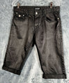 LR Scoop Modern Fit Men's Shorts Black Size 34 Flat Front 100% Cotton