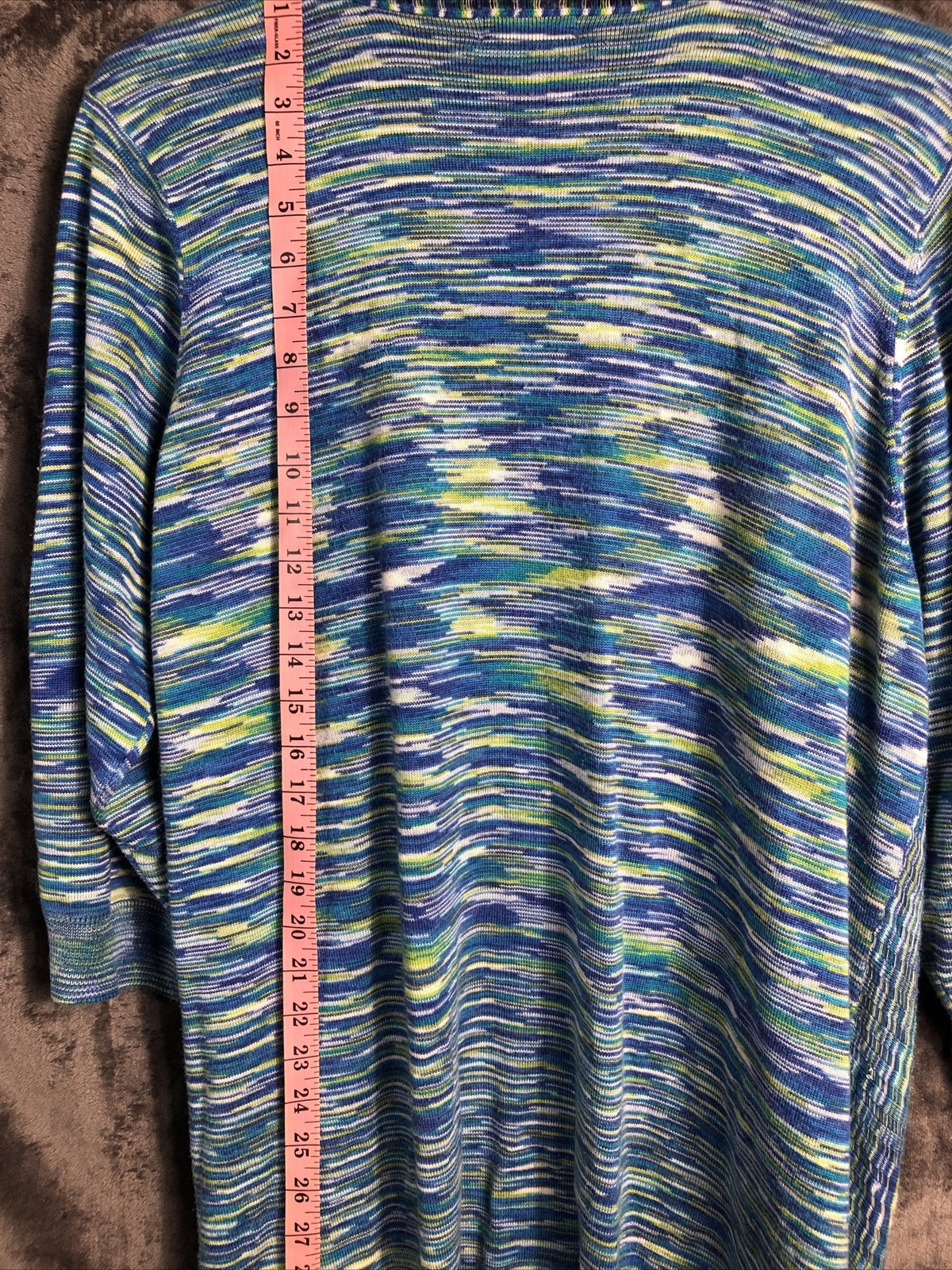 Carole Little Womans Cardigan Blue Green Women’s Size 3X