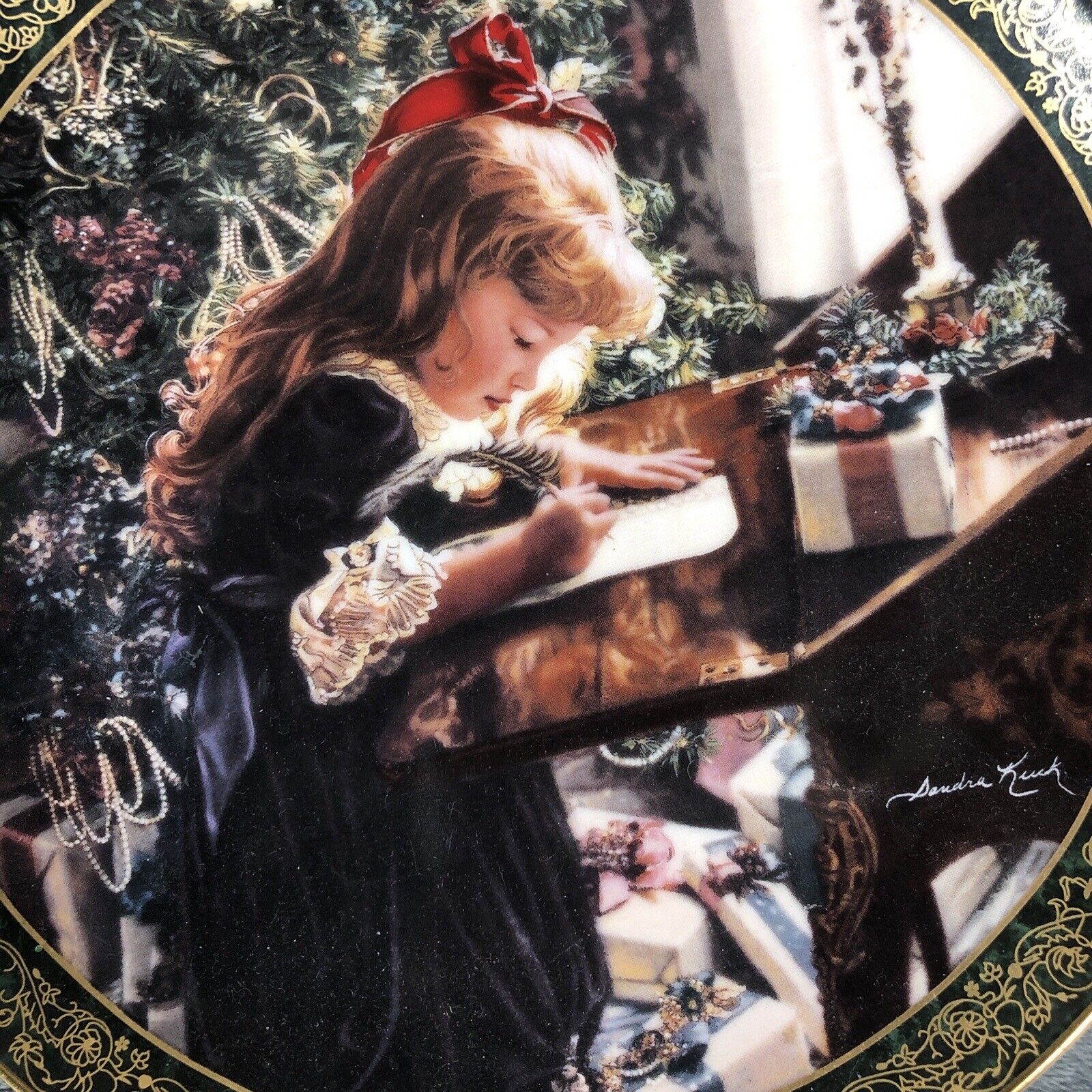 "Dear Santa" by Sandra Kuck Plate the First Issue in the Victorian Xmas # 2772C