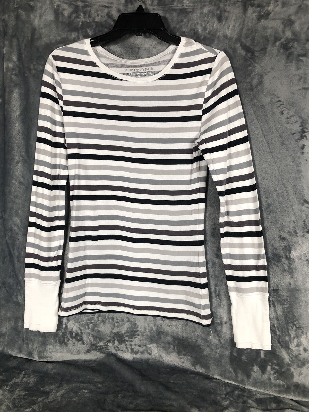 Arizona Women’s Sweater Long Sleeve Striped Size Large