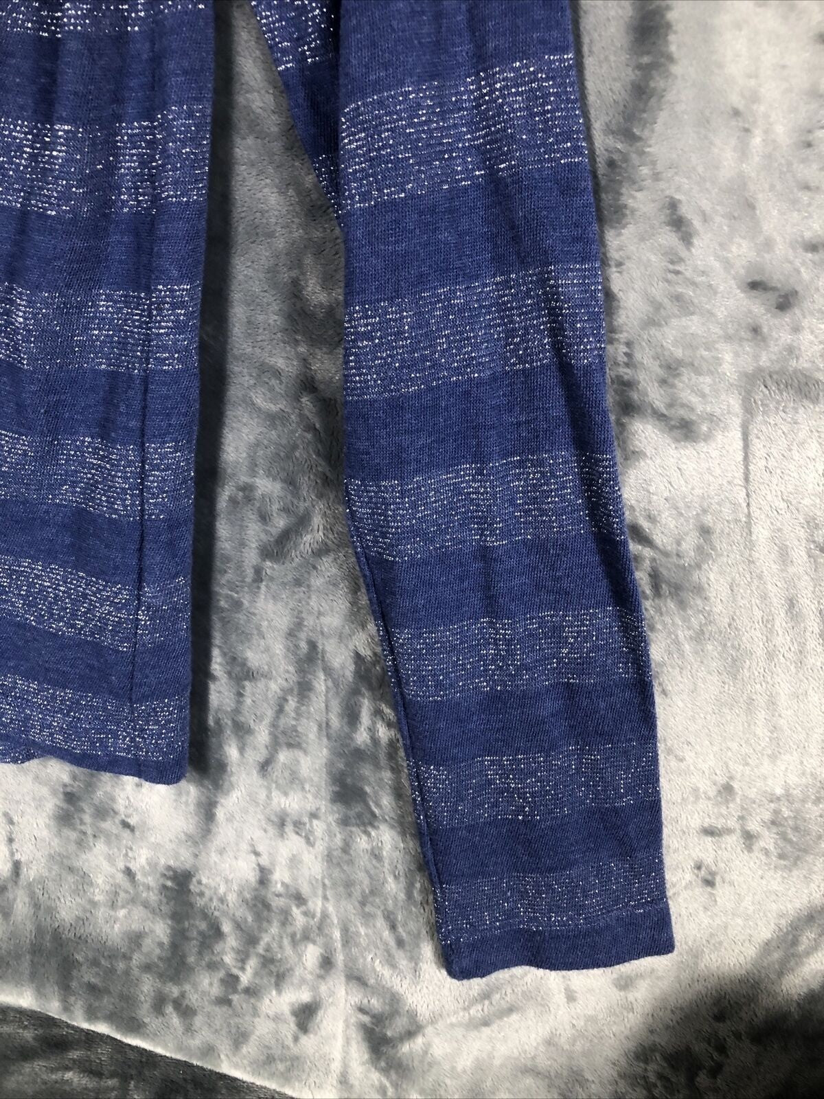 Mossimo Supply Co Long Sleeve Blue Striped Womens Shirt M/M Rayon Blend