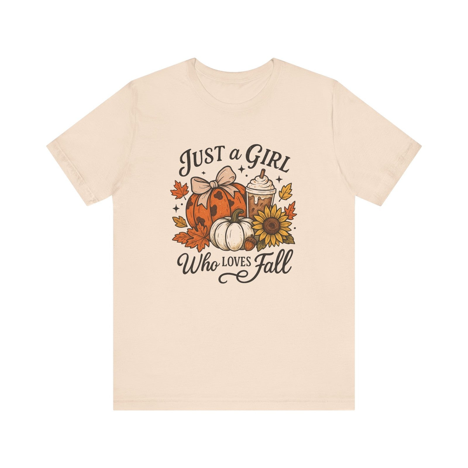 Womans Fall Shirt Just a Girl Who Loves Pumpkin Football And Coquette Bows Top
