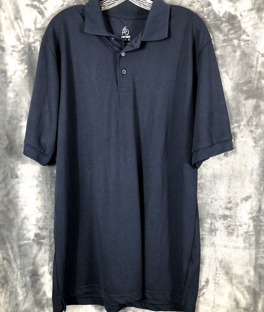 A Plus Uniform Shirt  Mens Size X-Large Polo Blue Golf Shirt