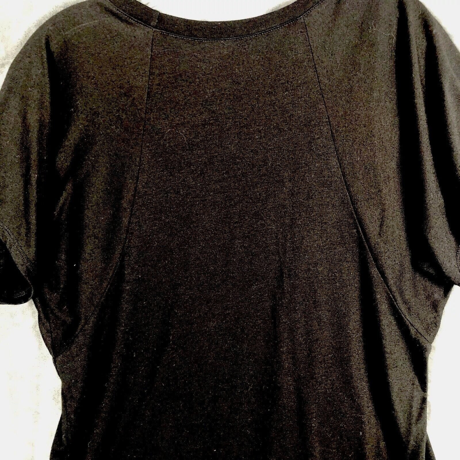It Works Bling Women's T Shirt Black Studded Silver It Works Size L Shirt