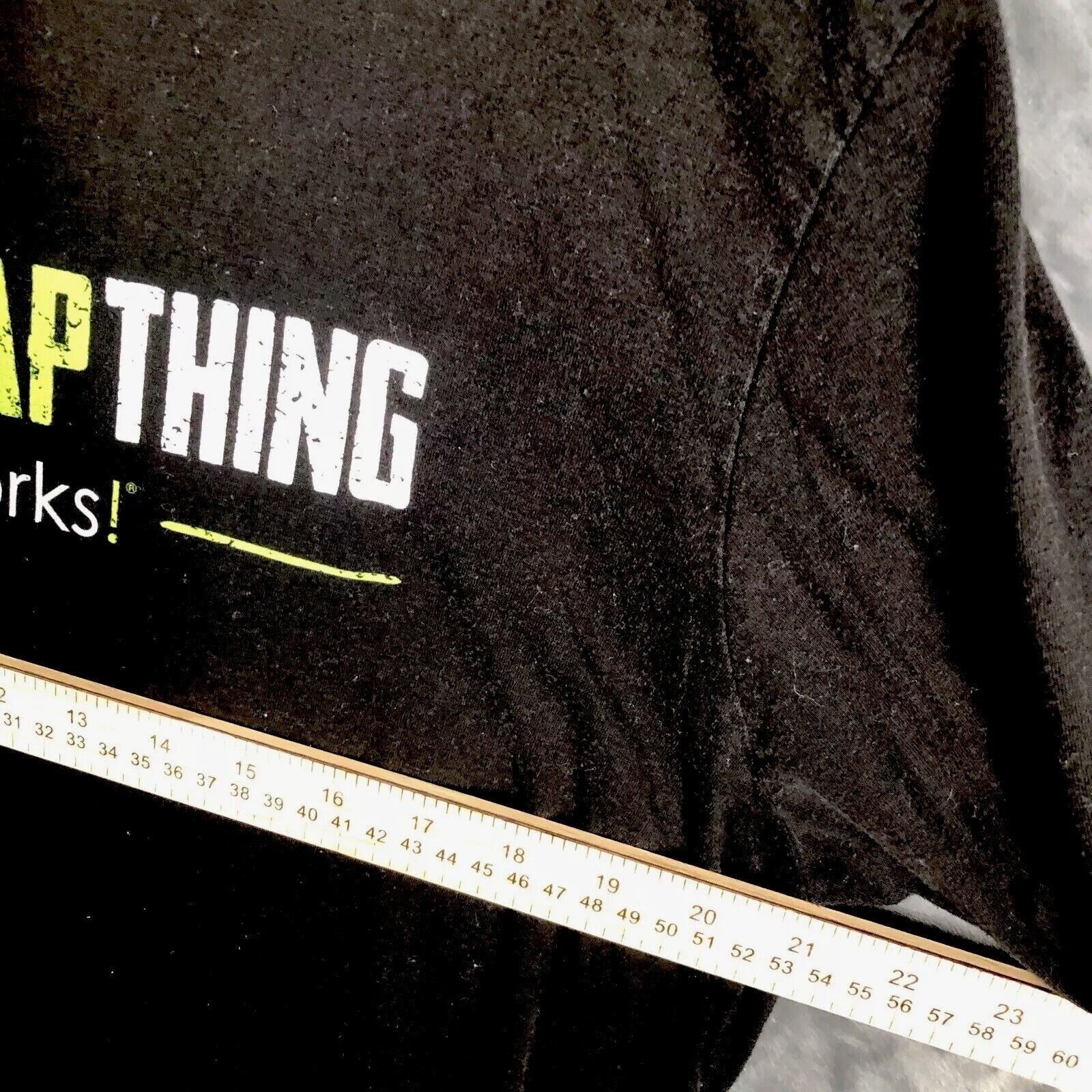 It Works Crazy Wrap Women’s T-Shirt Black Size Large It Works