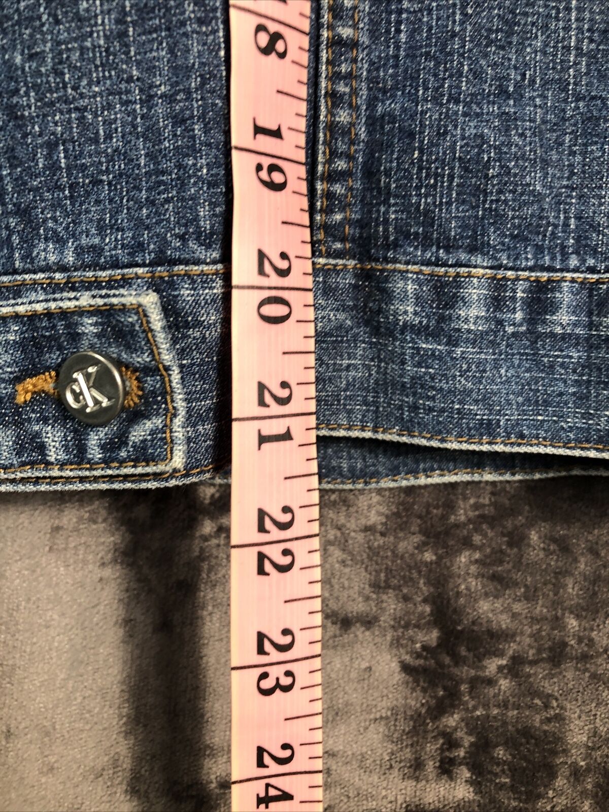 Calvin Klein Jean Jacket Denim Size M Women’s Pockets