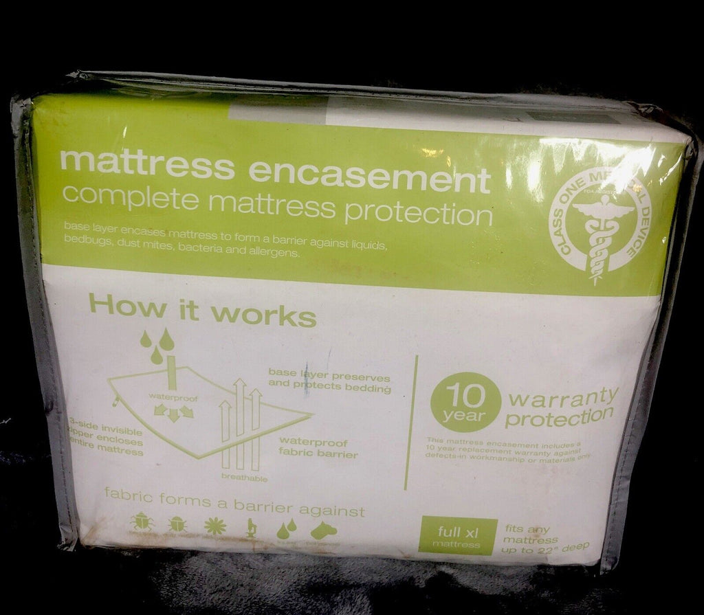 Mattress Cover Full XL Encasement Waterproof Cover/Barrier For Allergens/Pets