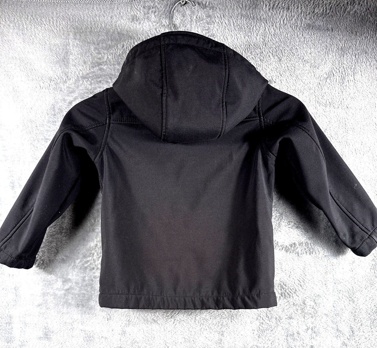 ZeroXposur Toddler Boys Black Softshell Jacket With Hood & Zipper Pockets Size S