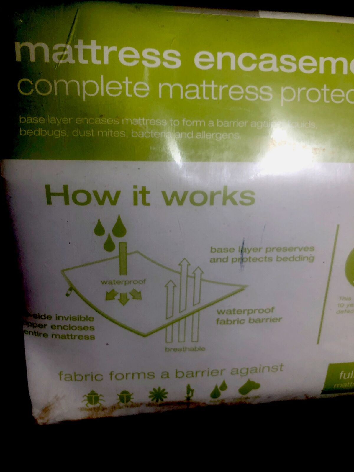 Mattress Cover Full XL Encasement Waterproof Cover/Barrier For Allergens/Pets