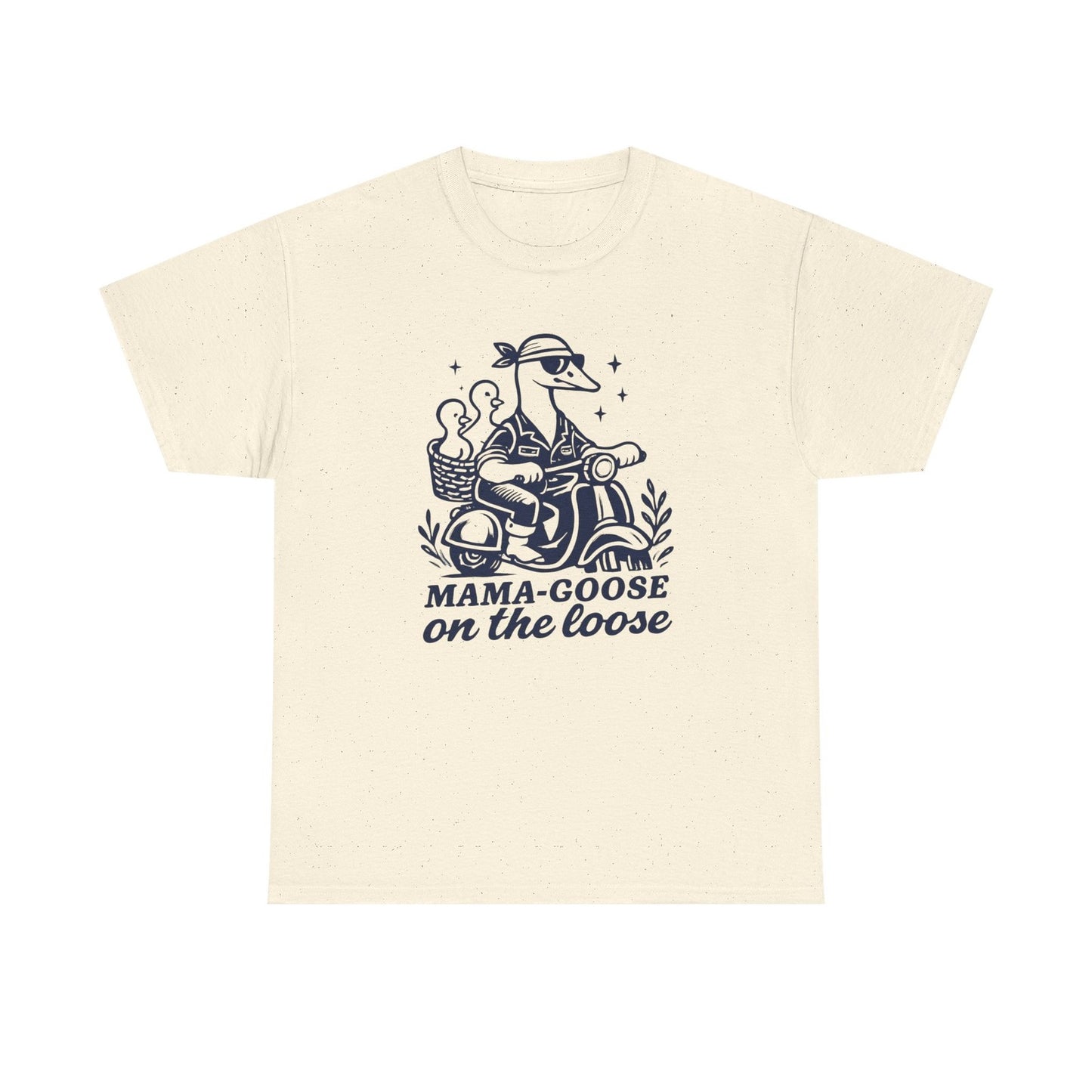 Womans T Shirt Funny Mama Goose on the Loose Shirt Funny Mom Top