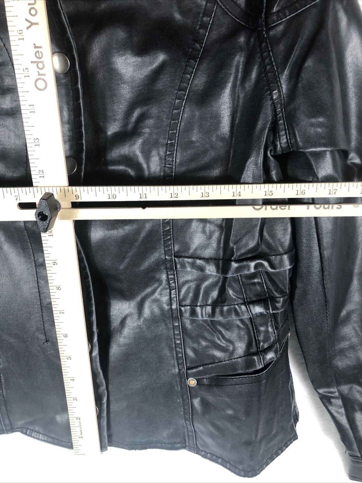 Biker Woman’s Leather Jacket Black Casual Fitted Trendy Stylish