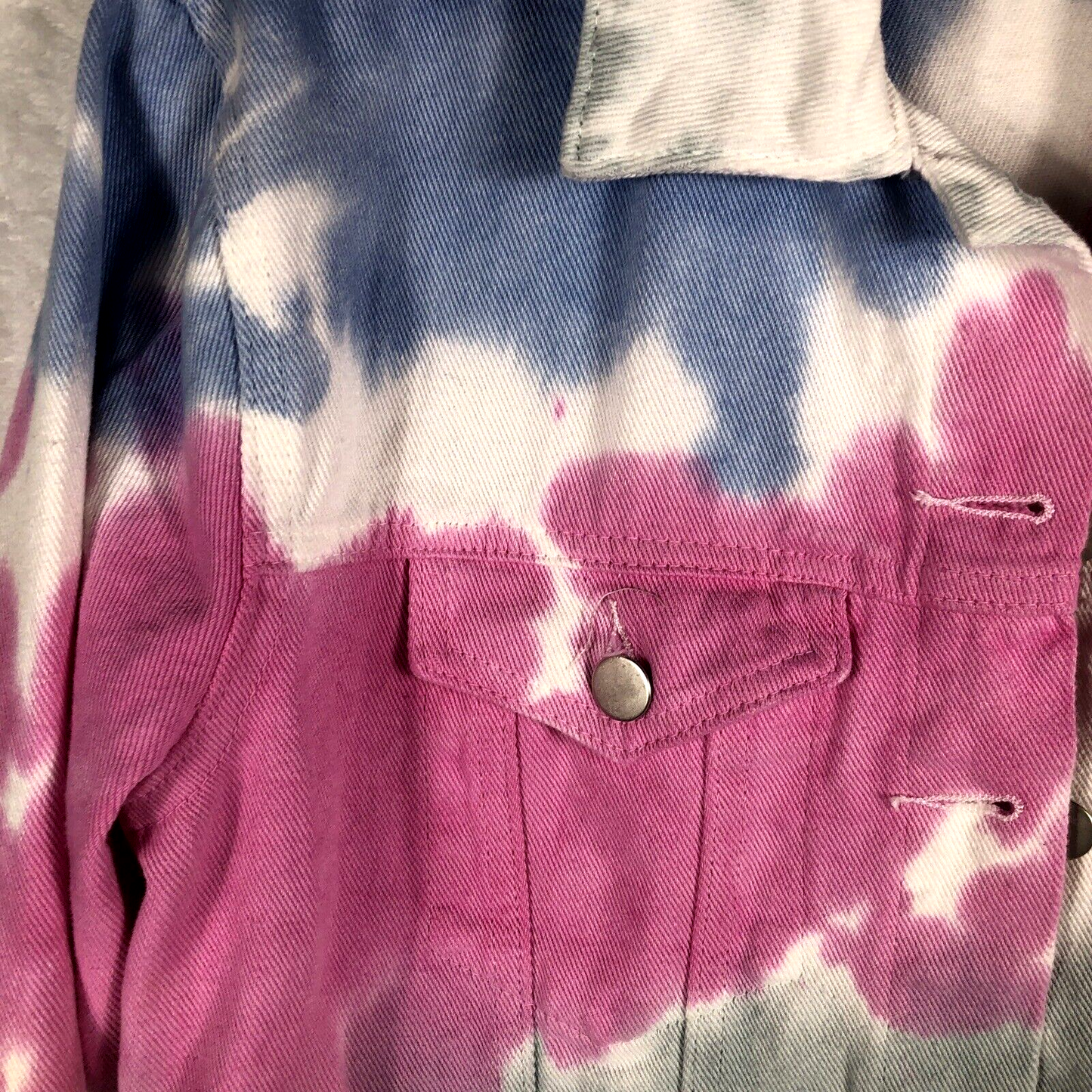 Andree Woman's Denim Tie-Dyed Jacket By Unit Size Small