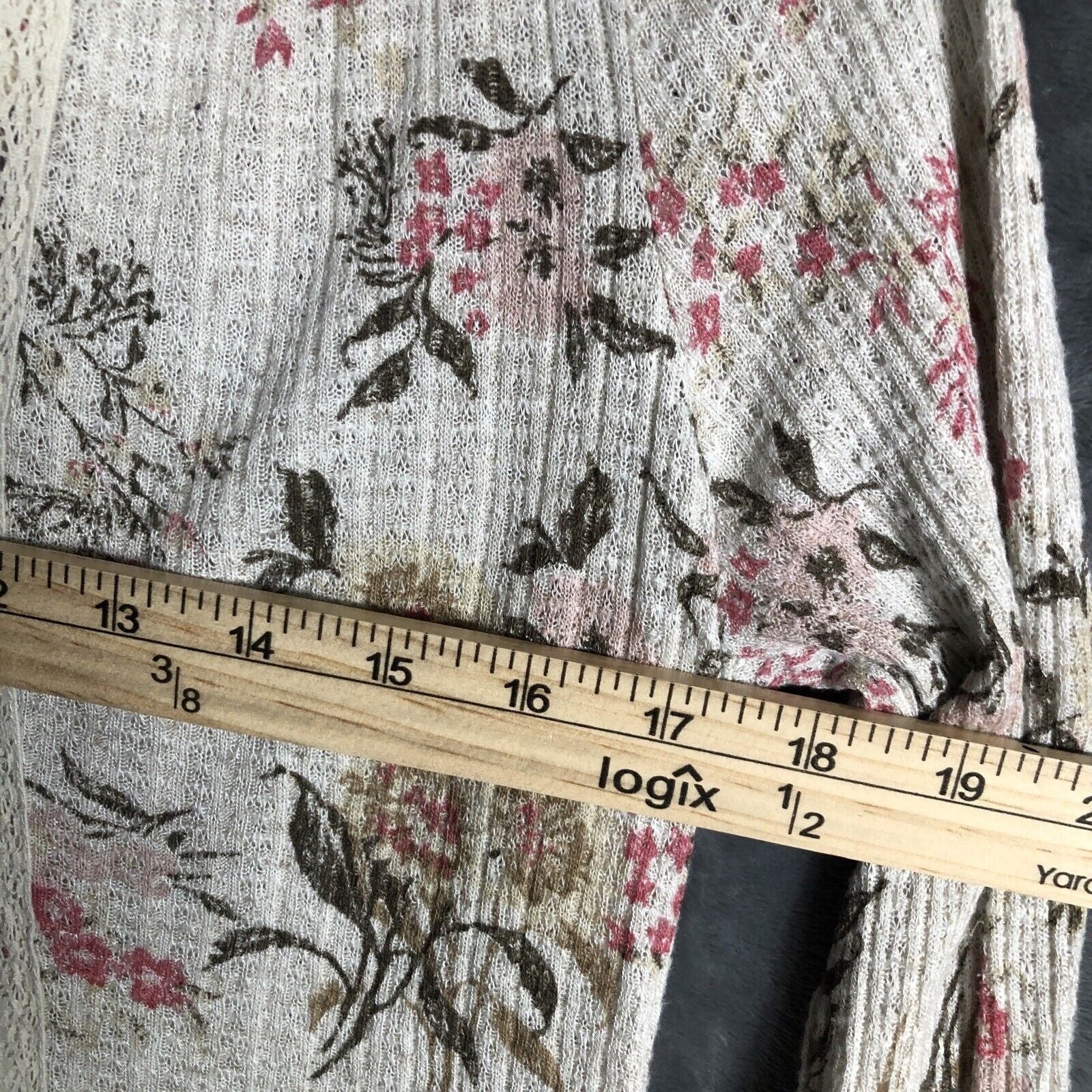 Lucky Brand Women’s Floral Shirt Pearl Buttons Size Small P