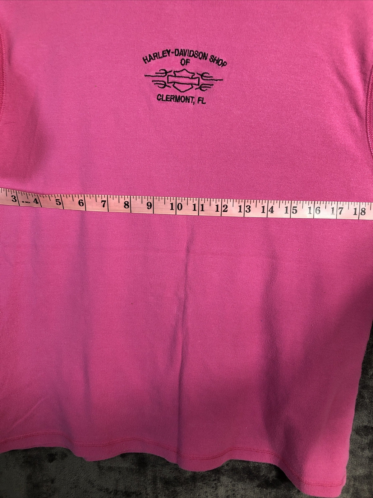 Harley Davidson Woman's T Shirt Pink  Tee Shirt X-Large Embroidered