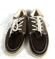 Mens GBX Shoes Brown Suede & Canvas Lace-Up Sneakers Size 12