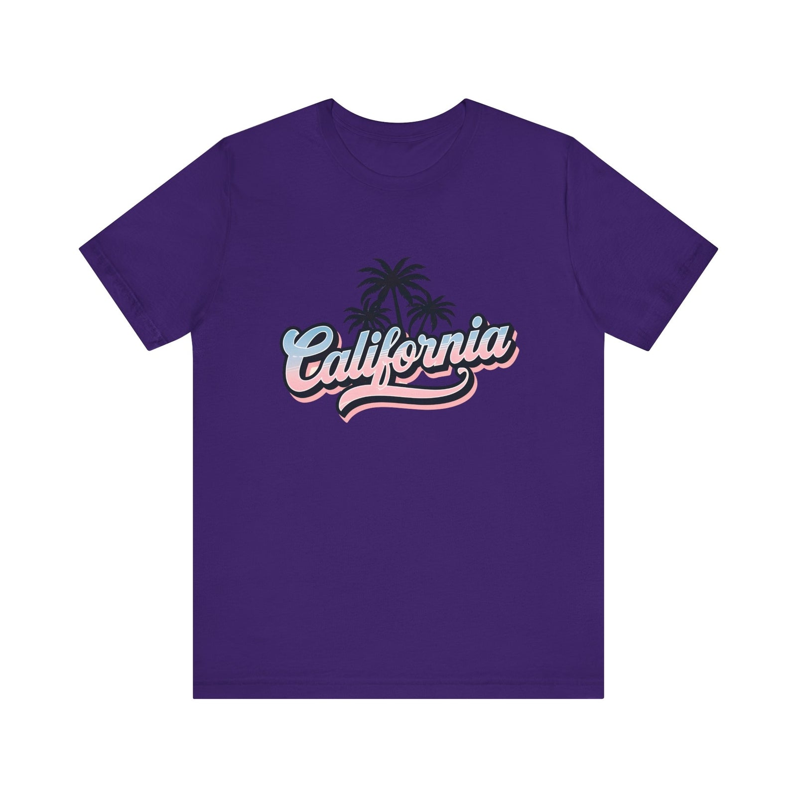 Womans T Shirt Summer California Vibes Tee Shirt Beachwear Palm Tree Top