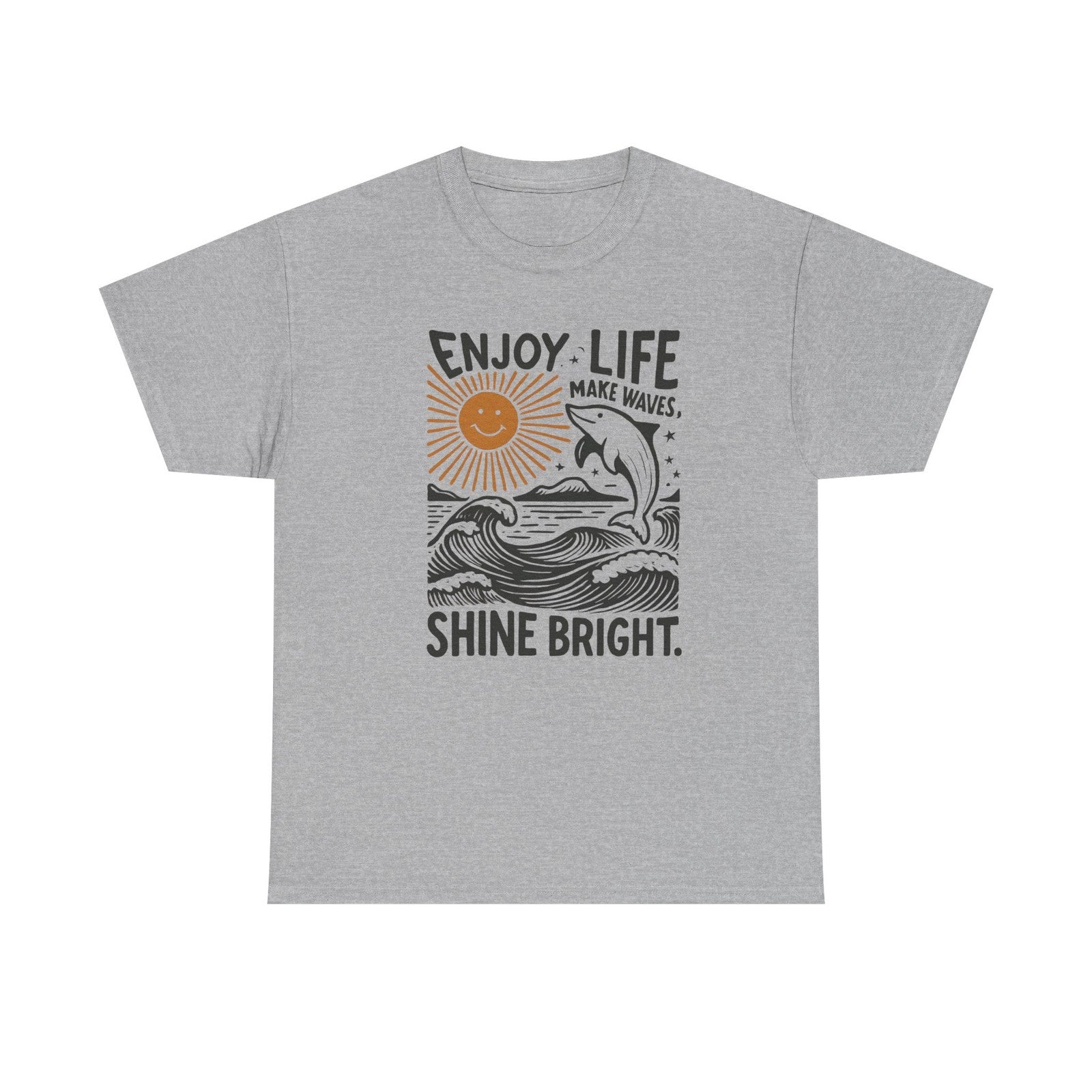 Womans T Shirt Enjoy Life Shine Bright Summer Shirt Inspirational Top