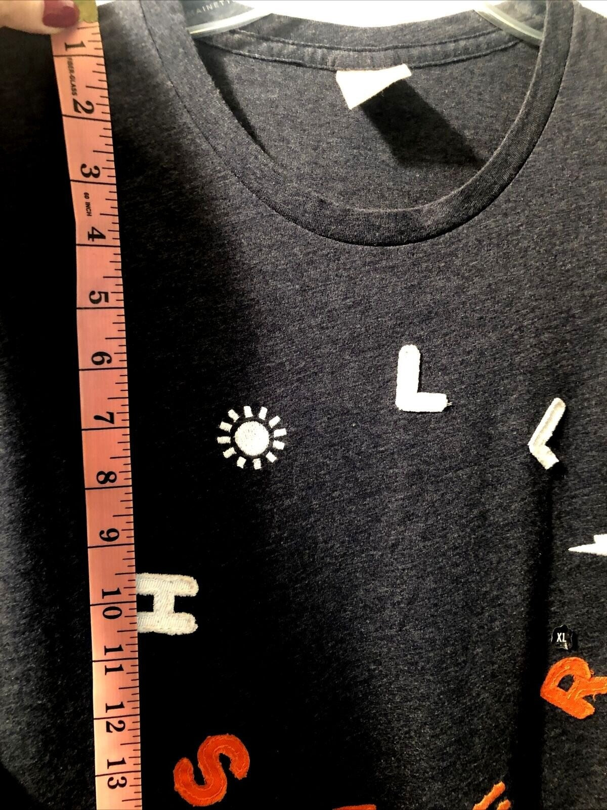 Hollister Mens Graphic Tee Shirt X-Large Soft Cotton Blend Charcoal Gray Casual 