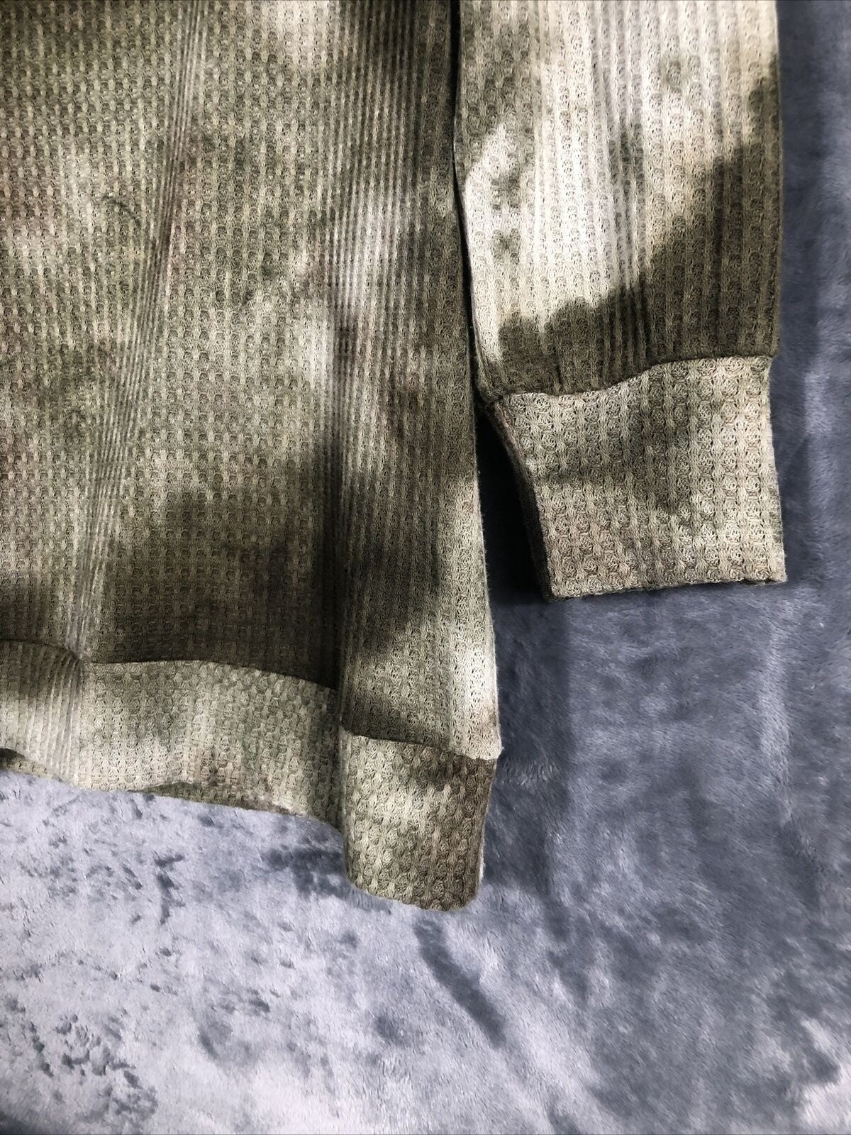 Simply Vera Wang Womans Shirt Boho Chic Tie-Dye Blouse S Fall Top