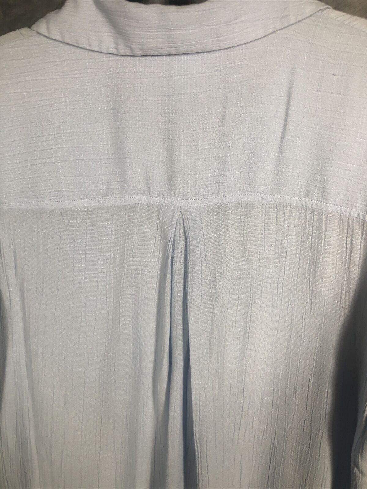 H&M Light Blue Womens Long Sleeve Button-Up Shirt Size 2