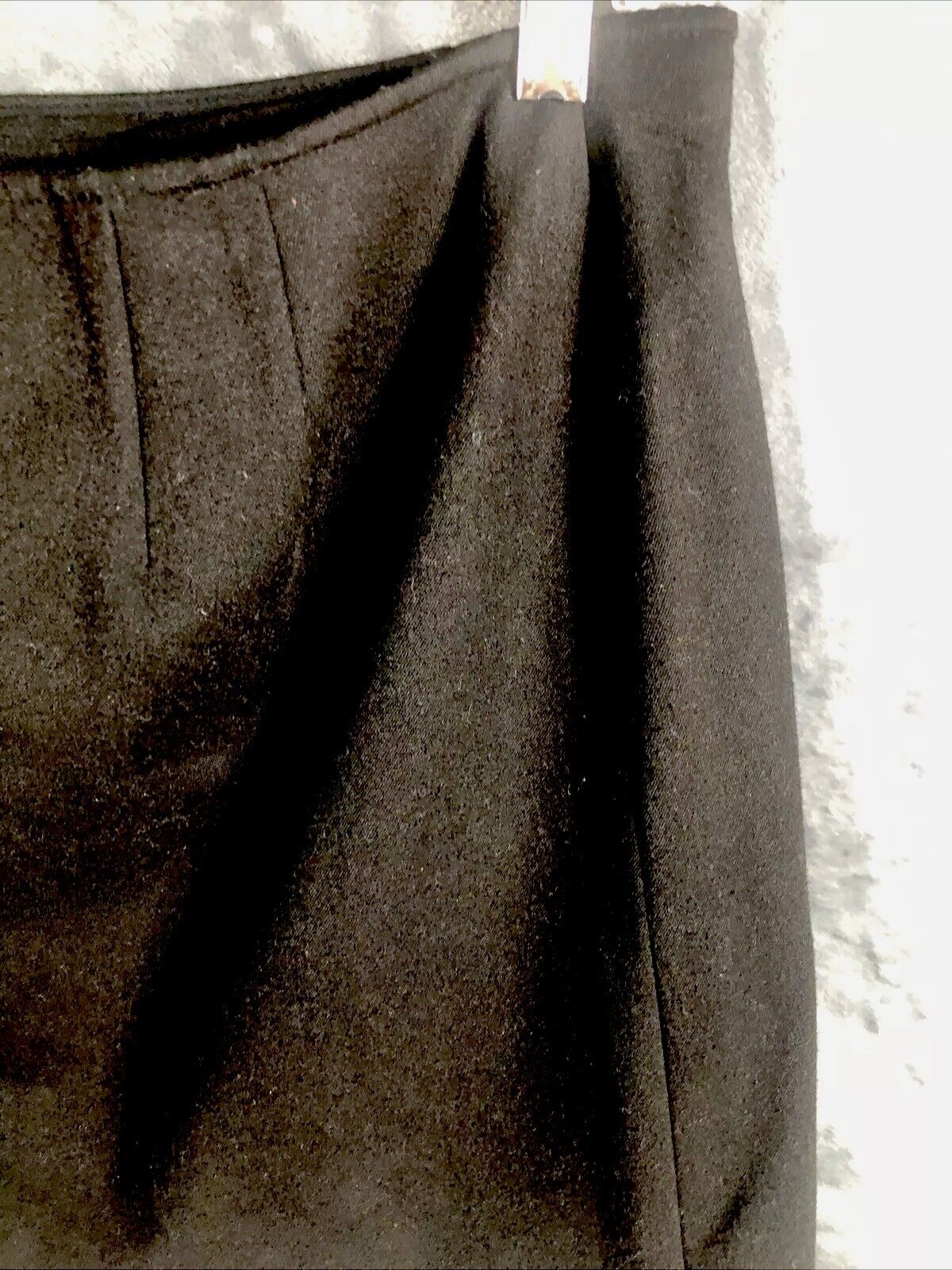 Talbot’s Velour Wrap Around Skirt Petites Short Black Stretch Size 14 So Soft!!