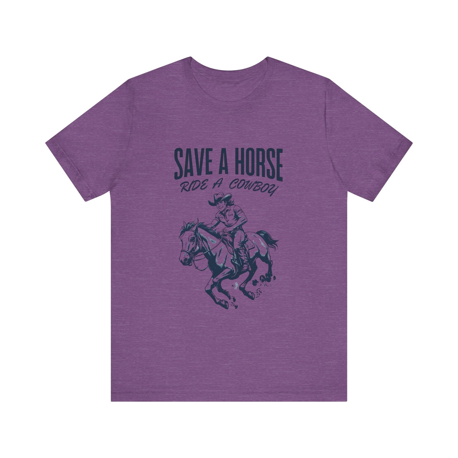 Womans Shirt Funny Save A Horse Ride A Cowboy Top T-Shirt Funny T Shirt