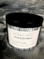 Candle Cracklin Burch Scented 8 Ounce Tin Hand Poured Coconut Soy Blend