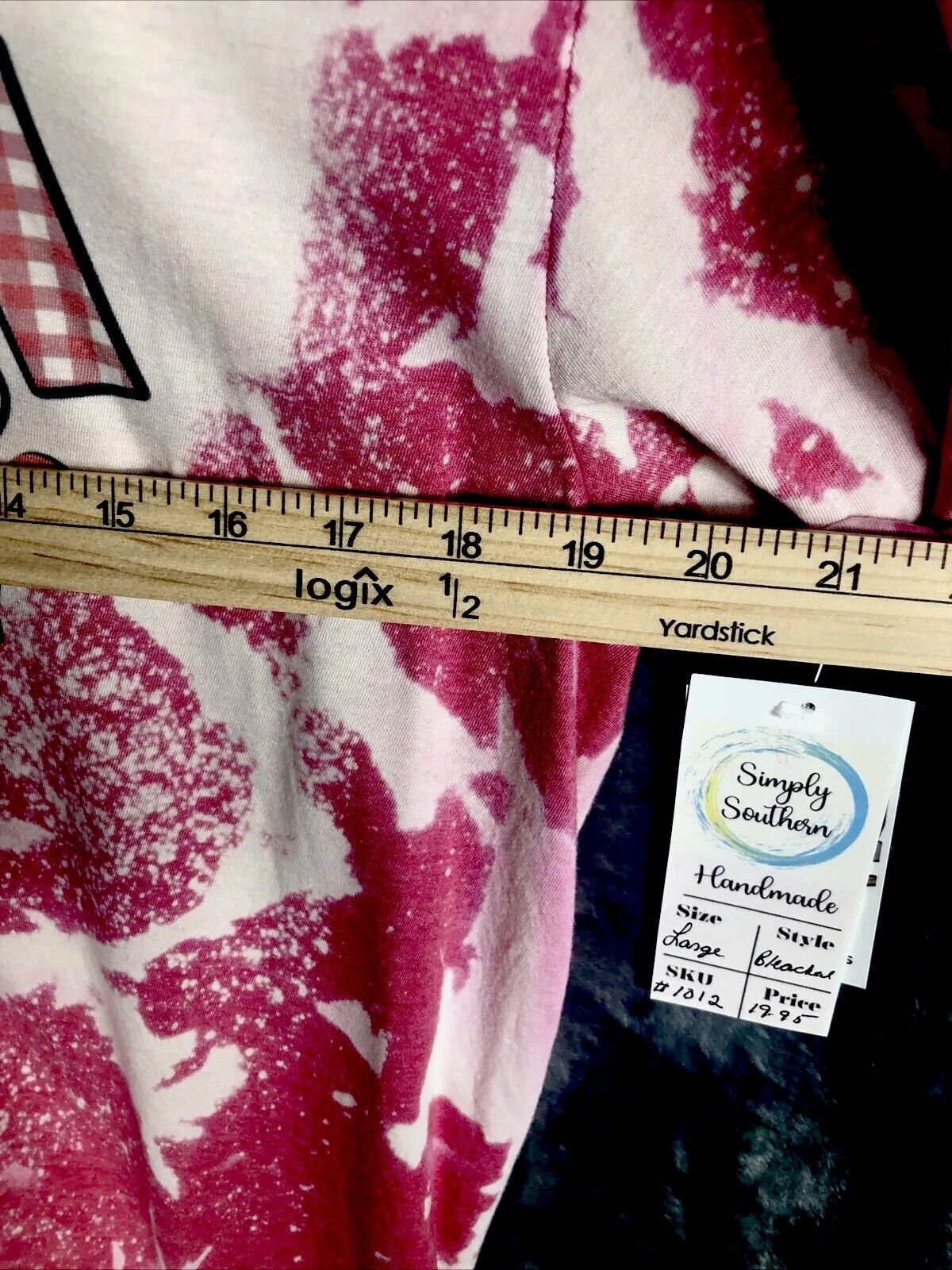 Best Mom Ever Shirt Women’s Large Custom Tye Dyed Bleached Handmade Pink T Short
