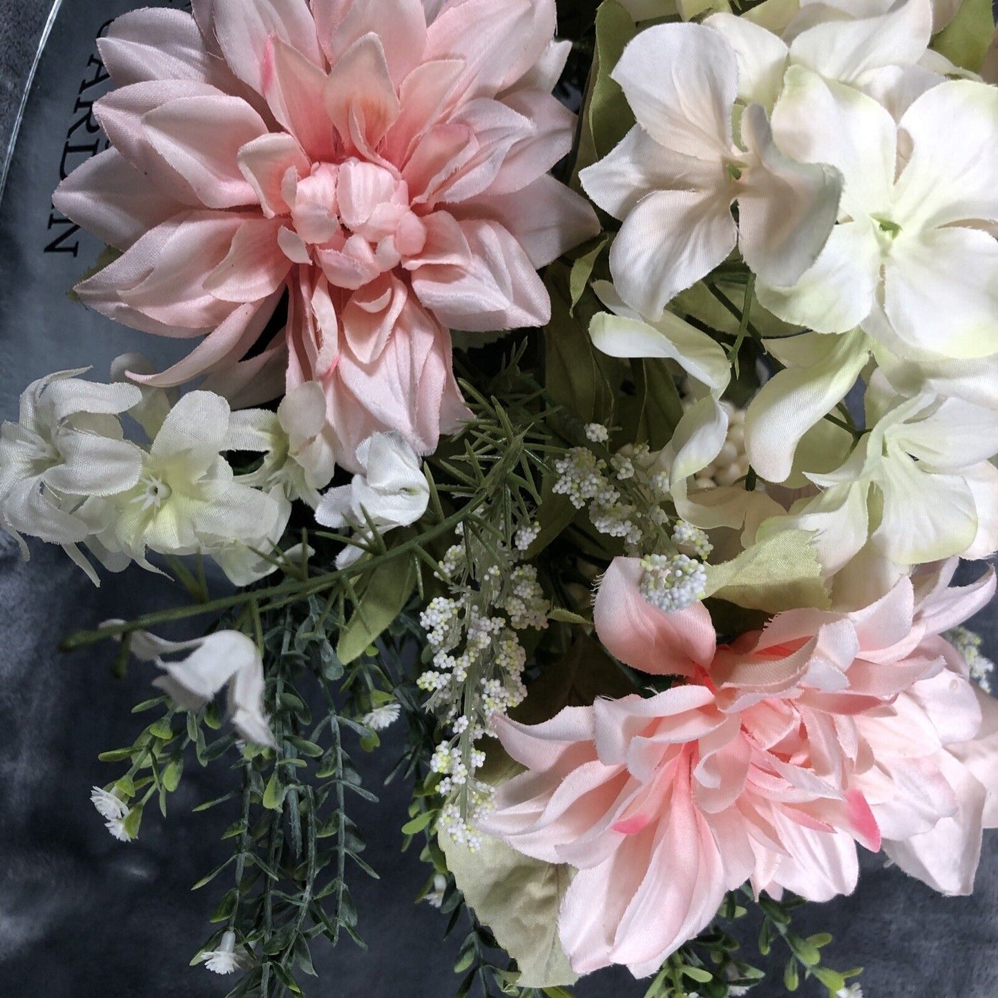 Atrificial Flower Arrangement Spring Home Decor Centerpiece Handmade Faux Accent