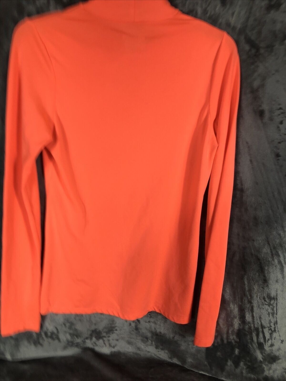Layer 8 Woman’s Shirt Performance Wear Top Small Orange Polyester Spandex