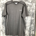 Under Armour Heatgear T Shirt Size Medium Mens Gray Short Sleeve Raglan Loose