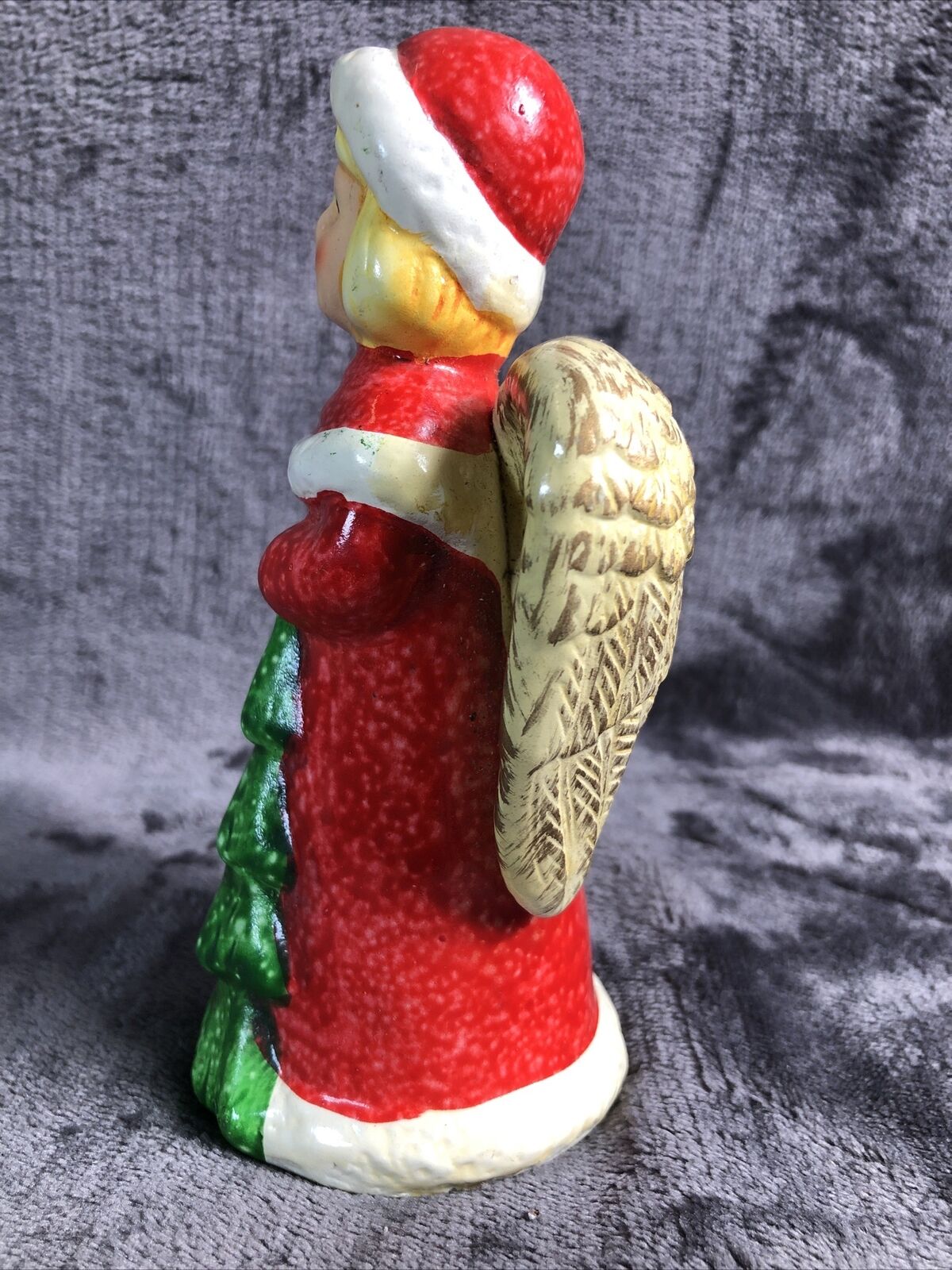 Angel With Tree Ceramic Christmas