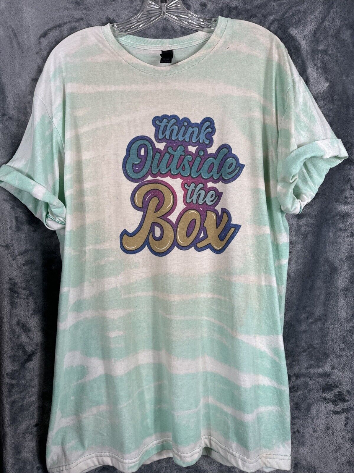 Women’s T-shirt extra large think outside the box sharp