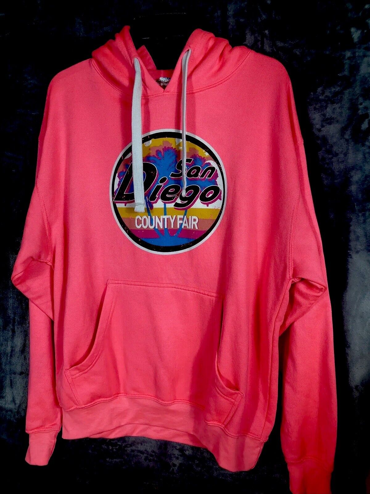 San Diego California Womens Adult Size XL Pink Pullover Hoodie Sweatshirt