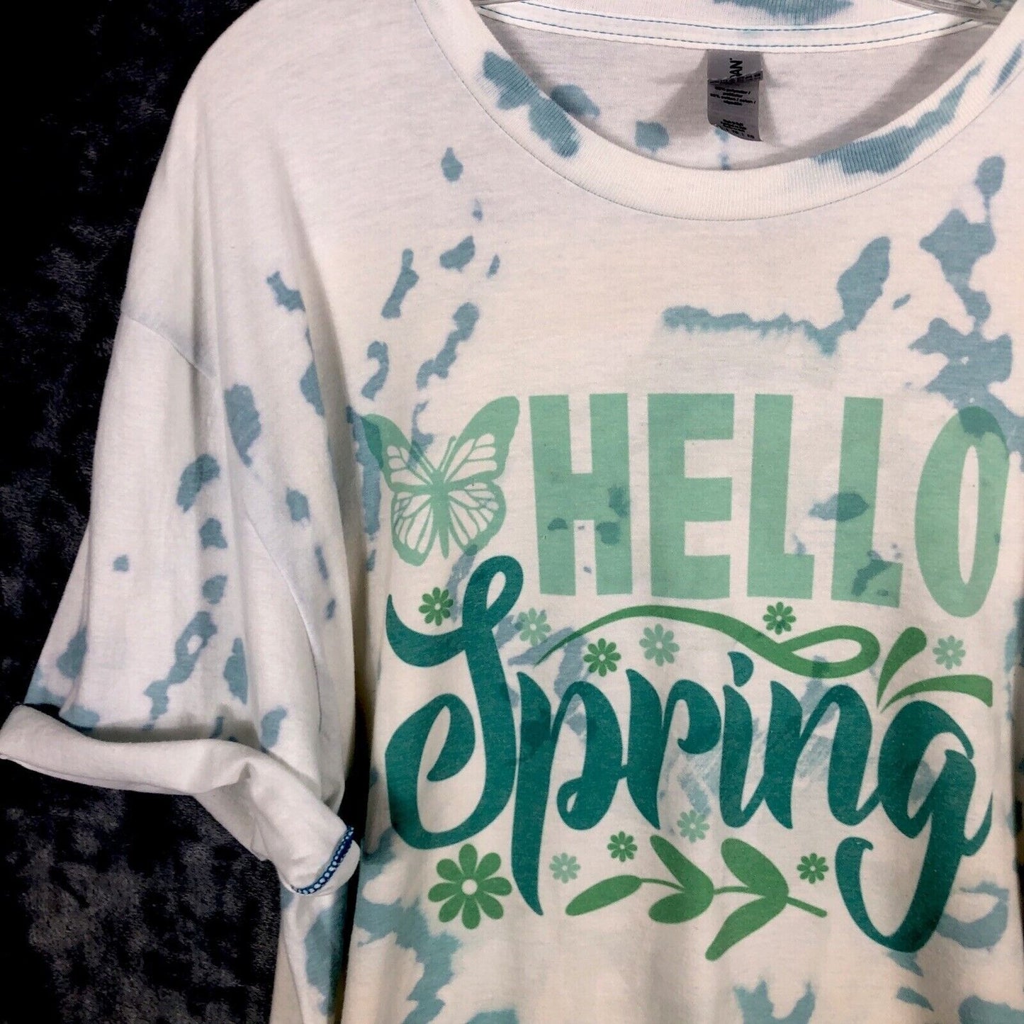 Glidan Womens Shirt Hello Spring Size Extra Large T Shirt