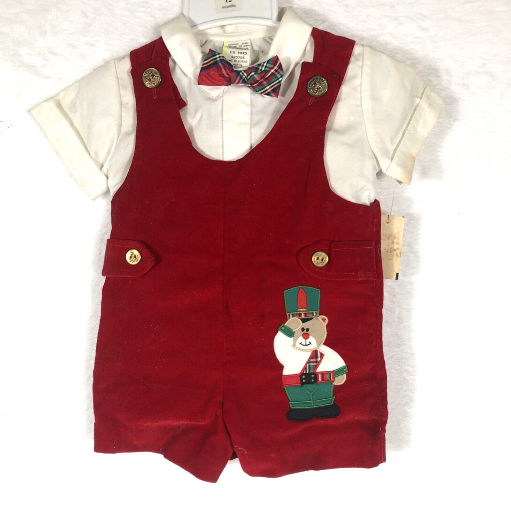 12 Months Boys Christmas One Piece Set Outfit