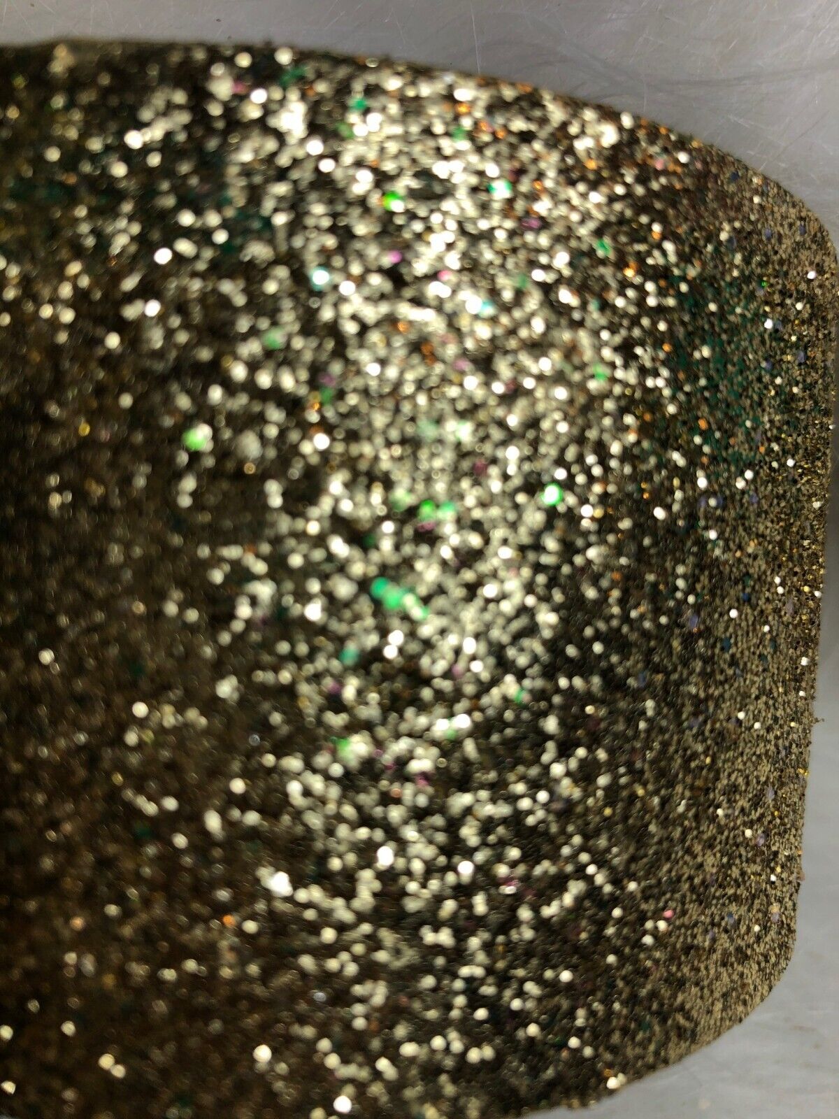 Gold Glitter Balsam Fir Scented Candle 12 Oz Sheer Elegance Candle Co. 100% Natu