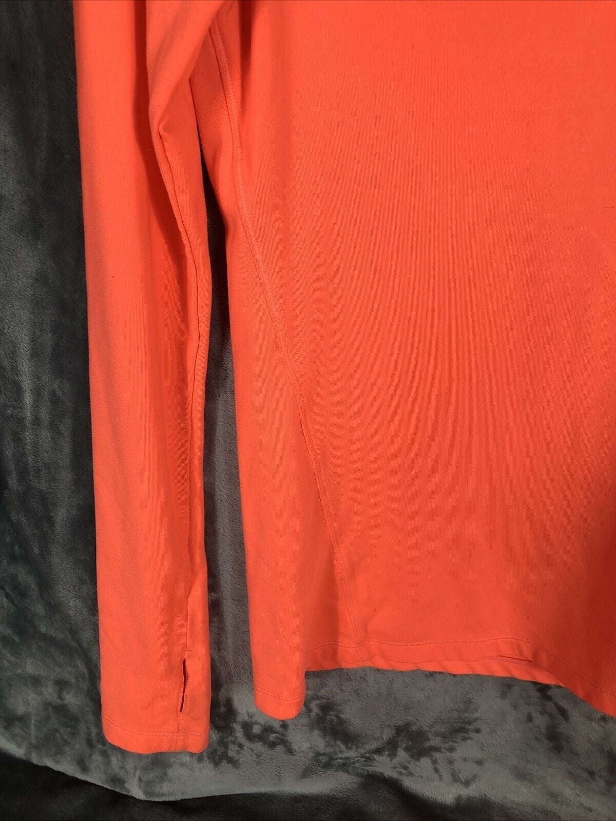 Layer 8 Woman’s Shirt Performance Wear Top Small Orange Polyester Spandex
