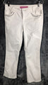 Glo White Studded Jeans Pocket Girls Junior Size 5 Pants
