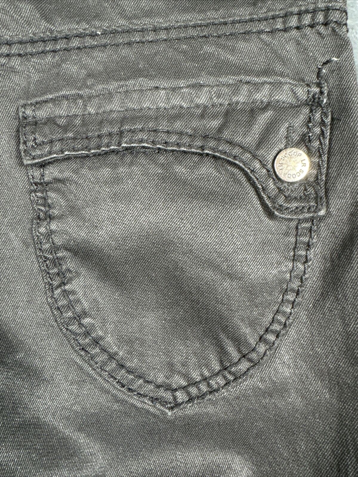 LR Scoop Modern Fit Men's Shorts Black Size 34 Flat Front 100% Cotton